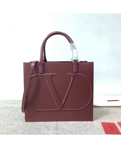 VALENTINO VLOGO WALK CALFSKIN TOTE BAG