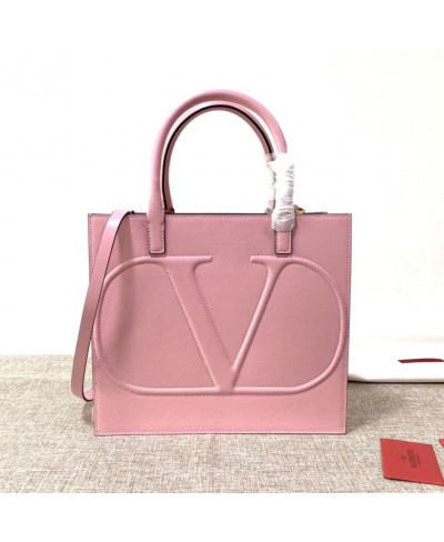 VALENTINO VLOGO WALK CALFSKIN TOTE BAG