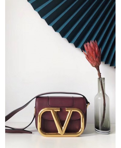 VALENTINO SMALL SUPERVEE CALFSKIN CROSSBODY BAG