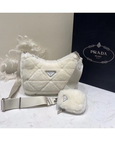 PRADA SHEARLING SHOULDER BAG