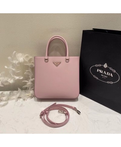 PRADA Brushed leather tote bag