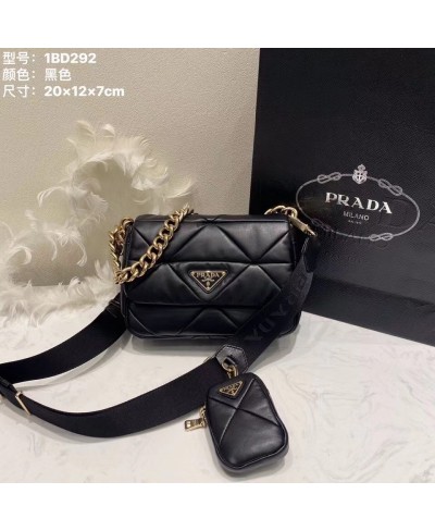 PRADA Prada System nappa leather patchwork bag