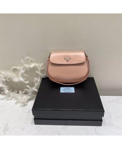 PRADA Prada Cleo brushed leather shoulder bag with flap