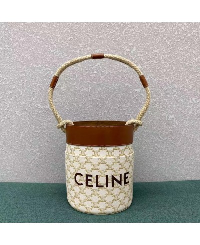 CELINE TRIOMPHE CANVAS BUCKET BAG