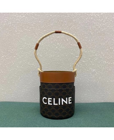 CELINE TRIOMPHE CANVAS BUCKET BAG