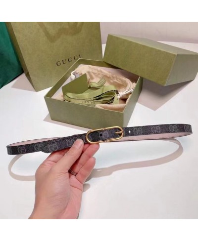 GUCCI Jackie thin GG Supreme belt