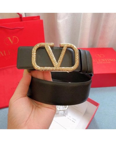 VALENTINO VLOGO SIGNATURE BELT IN GLOSSY CALFSKIN 40MM