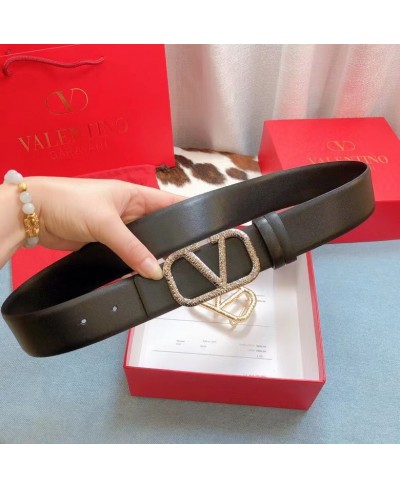 VALENTINO VLOGO SIGNATURE BELT IN GLOSSY CALFSKIN 40MM