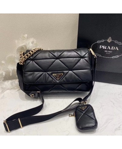 PRADA Prada System nappa leather patchwork bag