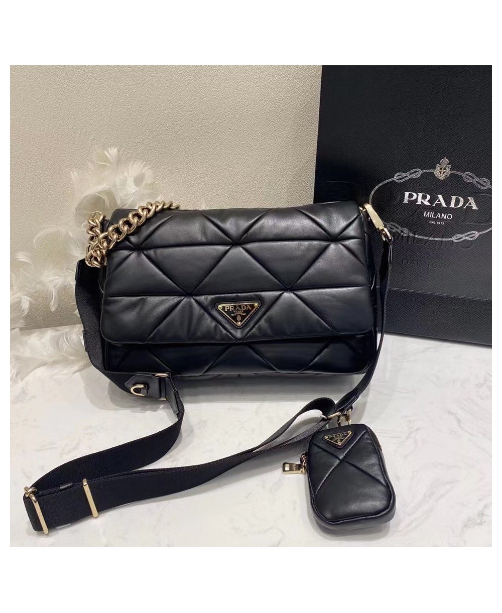 PRADA Prada System nappa leather patchwork bag