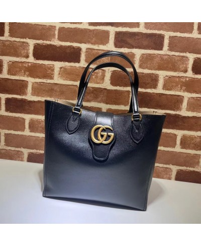 BORSA TOTE IN PELLE CON DOPPIA G GUCCI