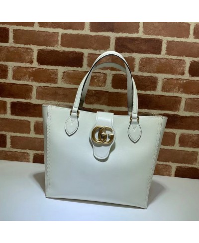 BORSA TOTE IN PELLE CON DOPPIA G GUCCI