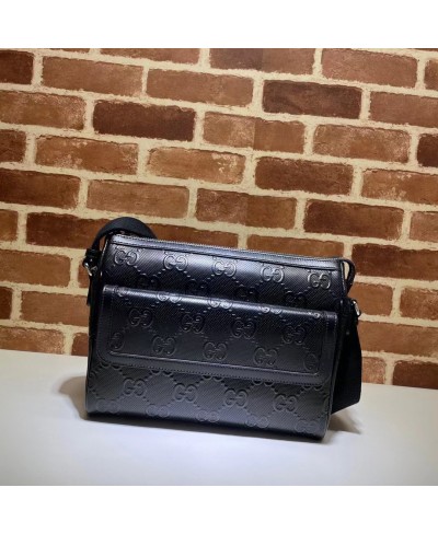 GUCCI GG embossed messenger bag