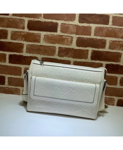 GUCCI GG embossed messenger bag