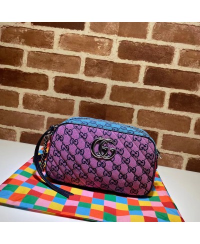 Borsa a spalla GG Marmont Multicolor misura piccolaGUCCI