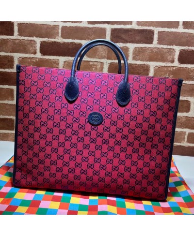 Borsa shopping GG Multicolor misura grande GUCCI