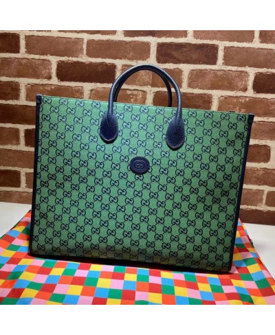 Borsa shopping GG Multicolor misura grande GUCCI