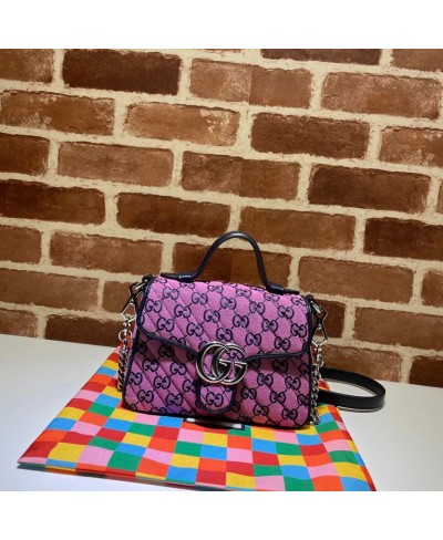 GUCCI GG Marmont Multicolour mini top handle bag