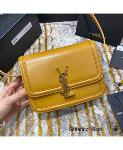 BORSA SATCHEL SOLFERINO PICCOLA IN PELLE BOX SAINT LAURENT (PELLE ORIGINALE)