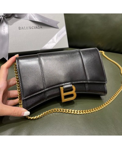 BALENCIAGA WOMEN'S HOURGLASS WALLET ON CHAIN