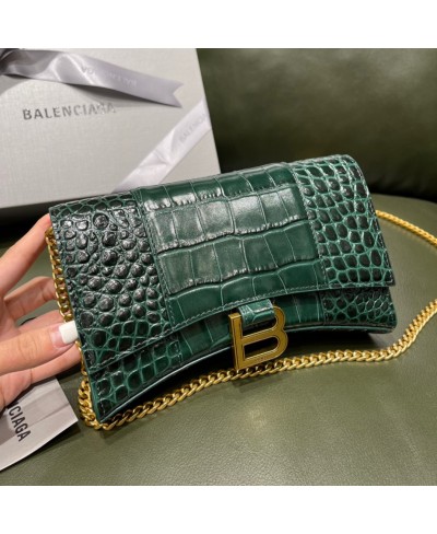 BALENCIAGA WOMEN'S HOURGLASS WALLET ON CHAIN