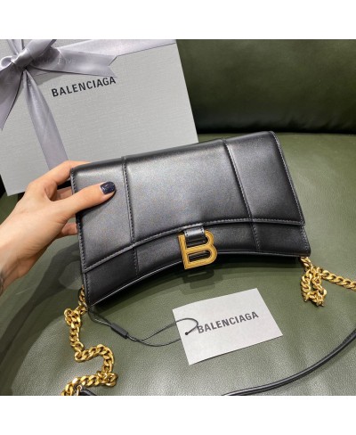 BORSA HOURGLASS CON CATENA BALENCIAGA