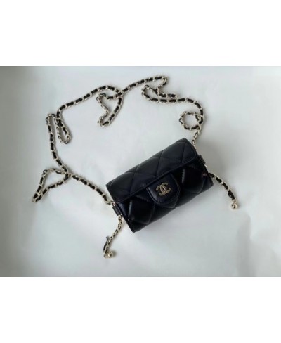 CHANEL JEWEL CARD HOLDER WITH CHAIN