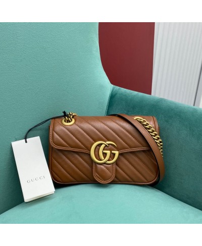 Mini borsa a spalla GG Marmont matelassé GUCCI