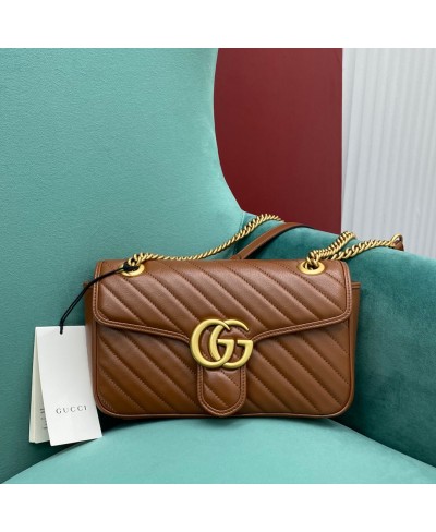 Borsa a spalla GG Marmont matelassé misura piccola GUCCI