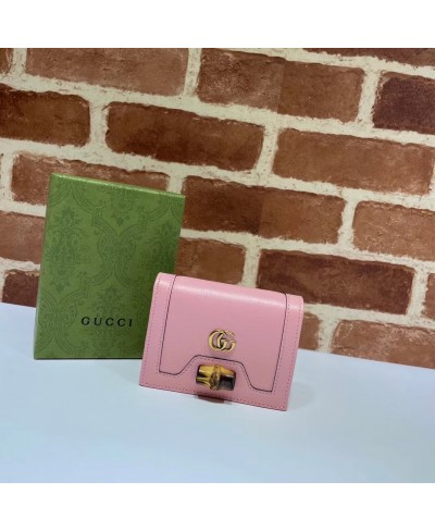 Portacarte Gucci Diana con bambù GUCCI