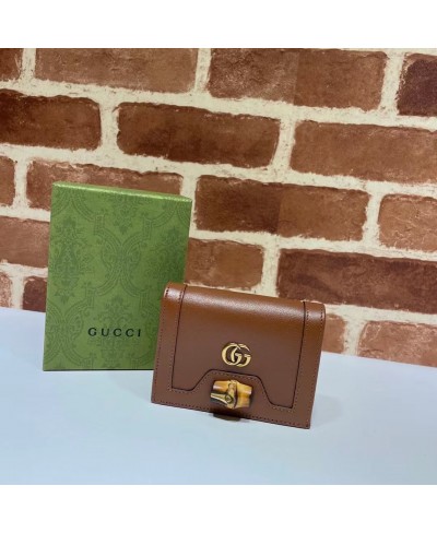 Portacarte Gucci Diana con bambù GUCCI