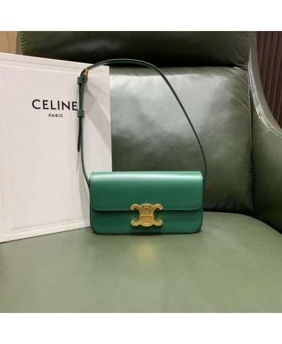 CELINE TRIOMPHE SHOULDER BAG IN NATURAL CALFSKIN