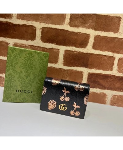 GUCCI GG Marmont berry card case wallet