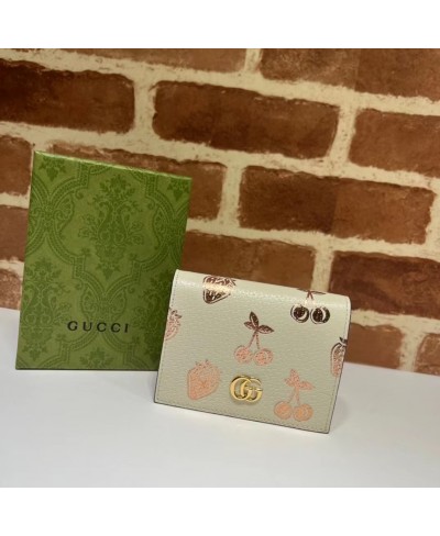 GUCCI GG Marmont berry card case wallet