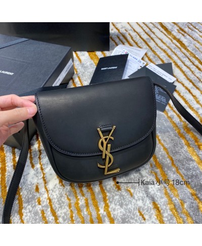 BORSA SATCHEL KAIA PICCOLA IN PELLE LISCIA SAINT LAURENT(PELLE ORIGINALE)