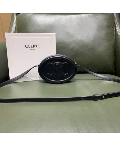 CELINE POCHETTE OVALE A TRACOLLA IN PELLE DI VITELLO LISCIA