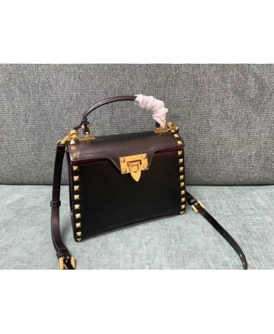 VALENTINO SMALL ROCKSTUD ALCOVE GRAINY CALFSKIN HANDBAG