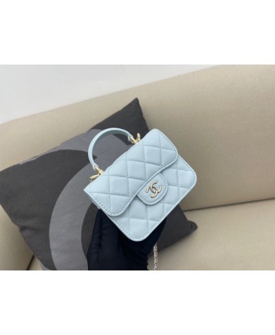 CHANEL FLAP COIN PURSE WITH CHAIN