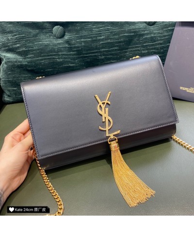 SAINT LAURENT KATE MEDIUM WITH TASSEL IN SMOOTH LEATHER (ORIGINAL LEATHER)