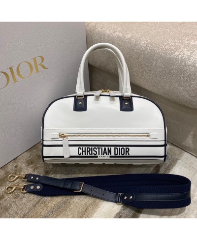 CHRISTIAN DIOR MEDIUM DIOR VIBE ZIP BOWLING BAG