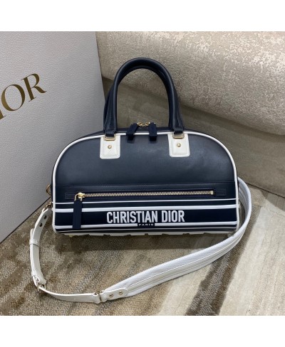 CHRISTIAN DIOR MEDIUM DIOR VIBE ZIP BOWLING BAG