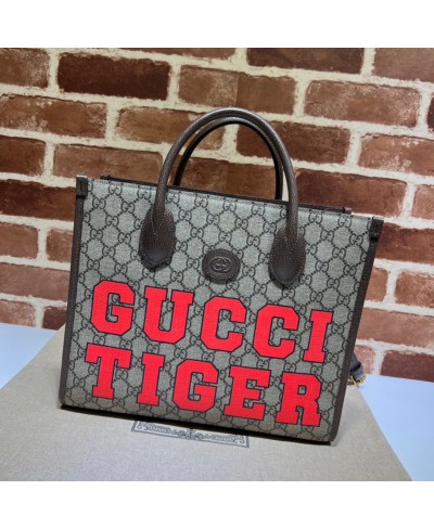 GUCCI Gucci Tiger GG small tote bag