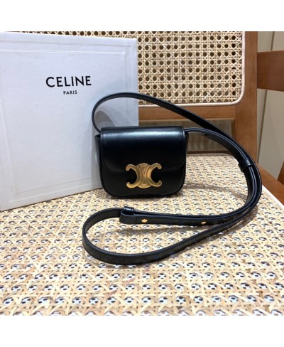 CELINE MINI TRIOMPHE IN SHINY CALFSKIN