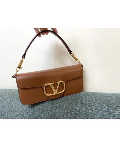 VALENTINO LOCÒ CALFSKIN SHOULDER BAG