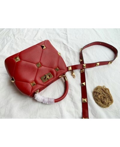 BORSA PICCOLA A MANO ROMAN STUD THE HANDLE BAG IN NAPPA VALENTINO