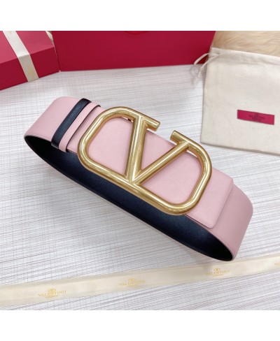 VALENTINO REVERSIBLE VLOGO SIGNATURE BELT IN SHINY CALFSKIN 70 MM