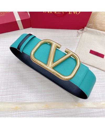 VALENTINO REVERSIBLE VLOGO SIGNATURE BELT IN SHINY CALFSKIN 70 MM