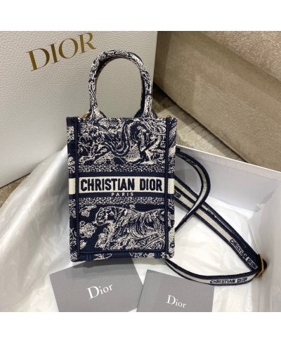 CHRISTIAN DIOR MINI DIOR BOOK TOTE PHONE BAG