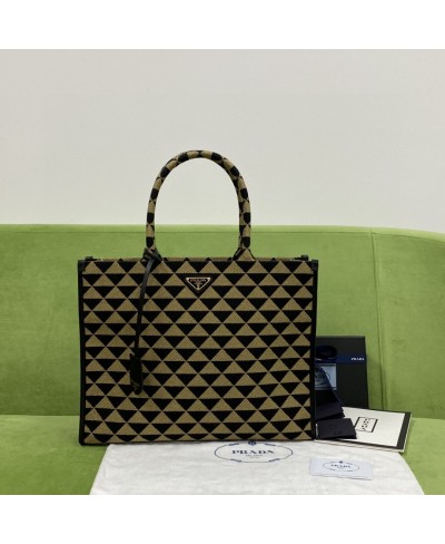 Borsa Prada Symbole large in tessuto jacquard PRADA