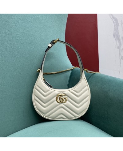 GUCCI GG Marmont half-moon-shaped mini bag